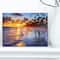 Designart - Beach Side Resort With Palm Trees - Seashore Canvas Art Print